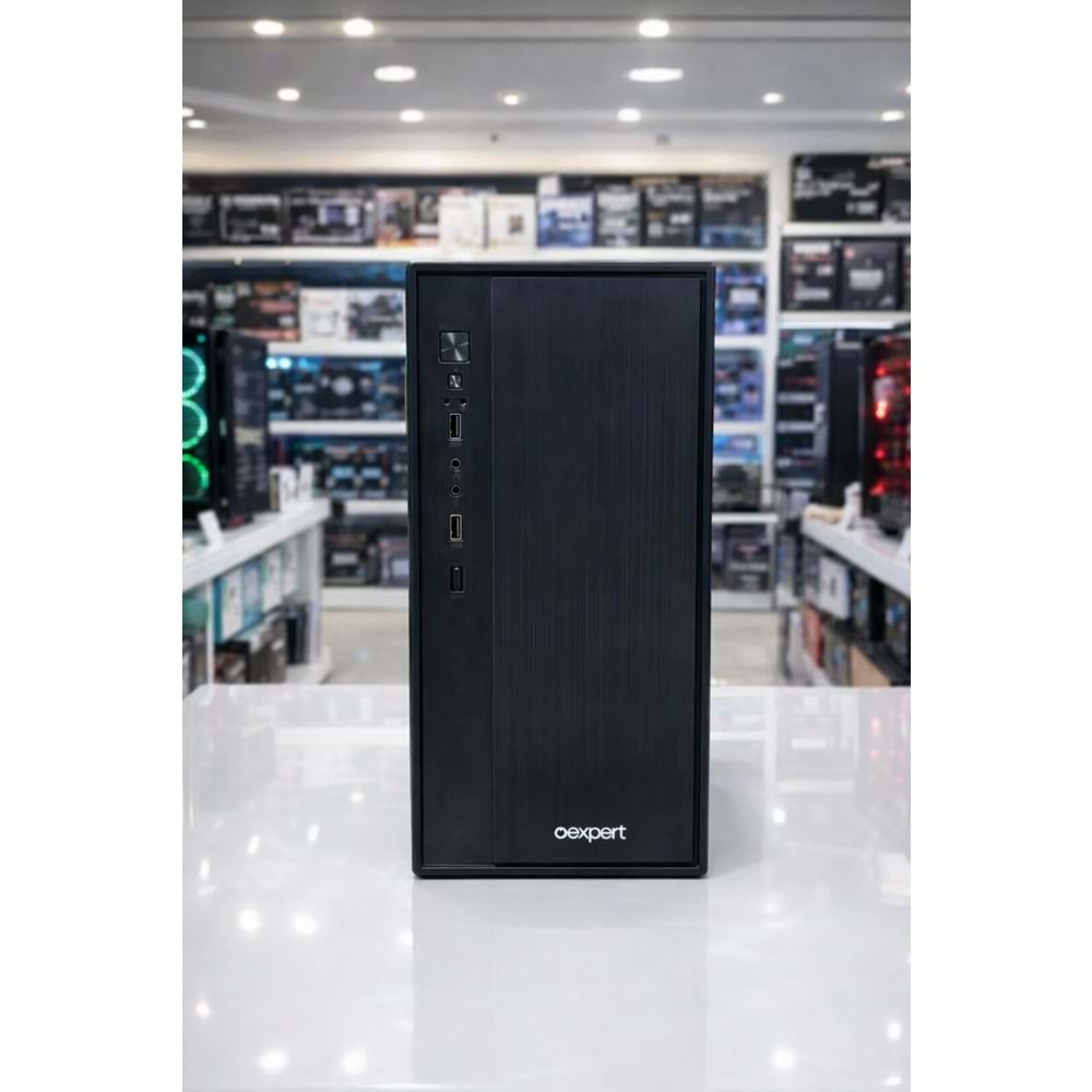 OEXPERT BUSSINESS T35 KURUMSAL MİNİ ATX KASA SİYAH + 300 WATT POWER SUPPLY