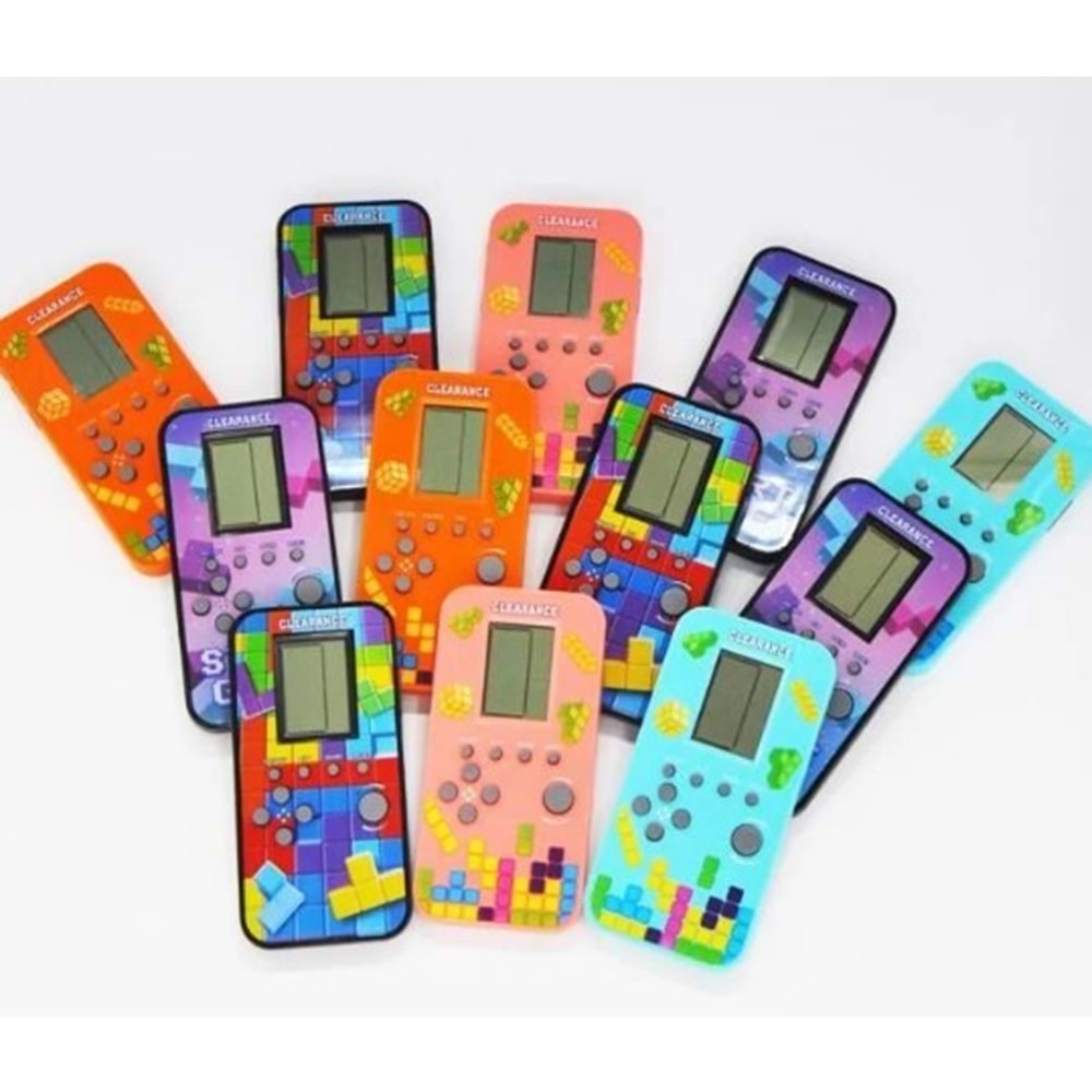 GC-03 Nostaljik El Atarisi Tetris Gameboy karışık renk ve desenli