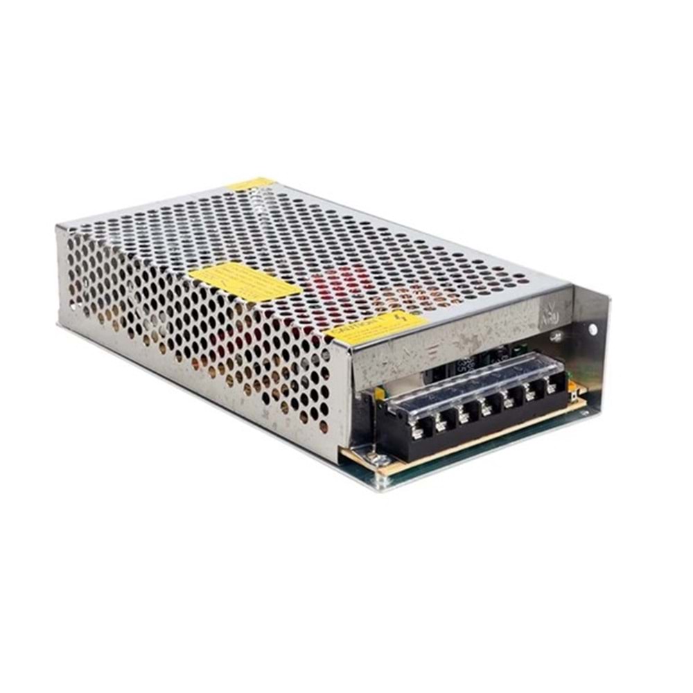 GÜVENLİK ADAPTÖR 12VOLT 10AMPER 12V 10A Metal Kasa Güvenlik Kamera Smps Adaptörü