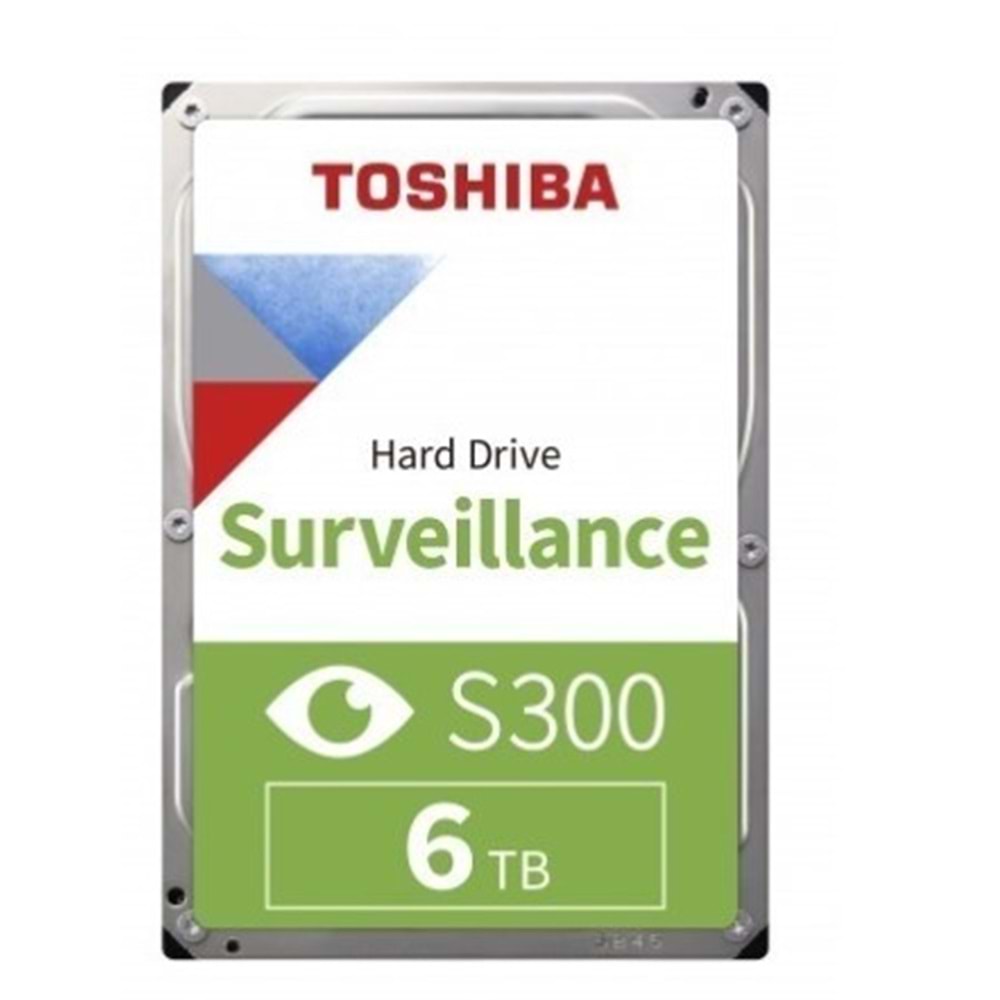 GÜVENLİK HDD 6TB TOSHIBA 5400RPM S300 PRO SATA3 256MB 7/24 HDWT860UZSVA GÜVENLİK HARDDİSK