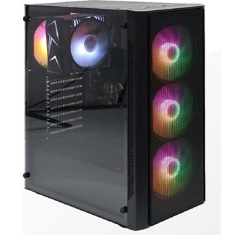 GAMEMASTER R12 MESH PANEL RAİNBOW 4FANLI KASA