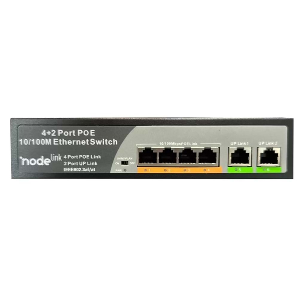 Node Link Power Beam NDL-PB100P4 4+2 10/100 POE Switch 55 watt