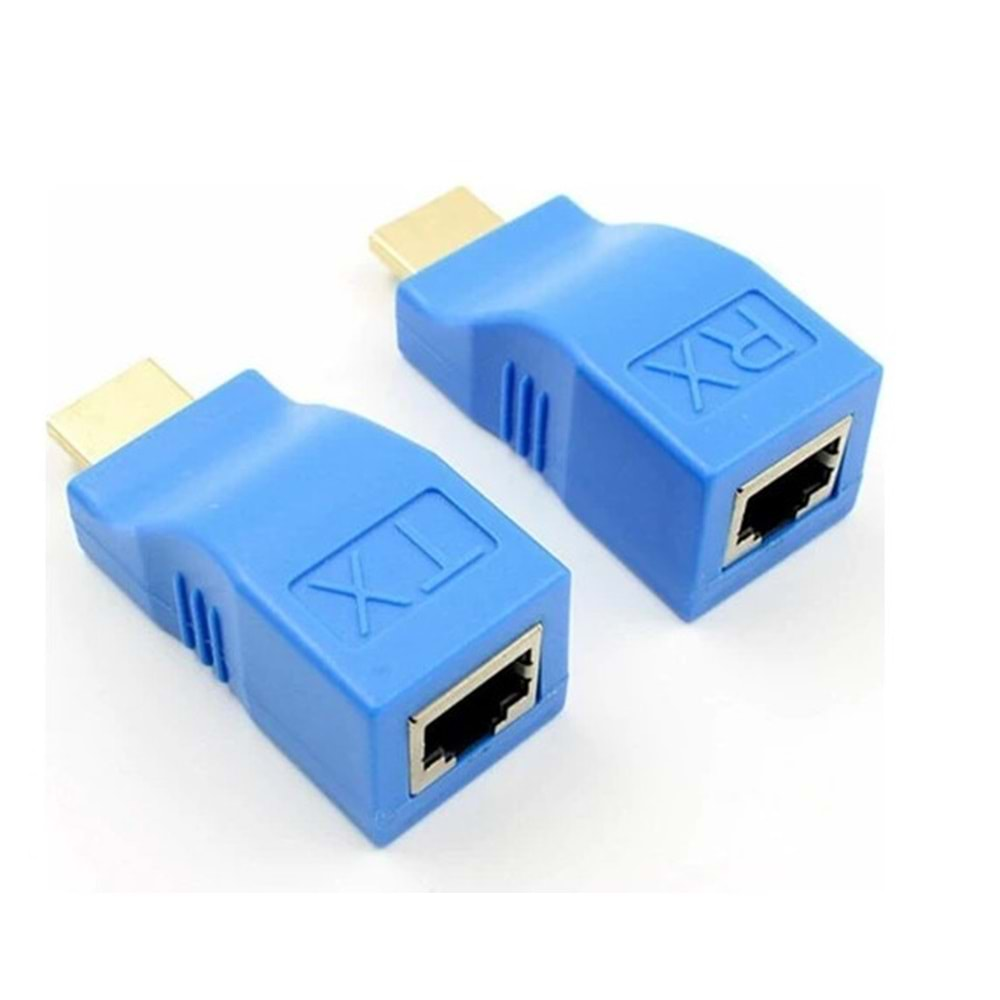 30 Metre HDMI Uzatma Aparatı CAT5E Cat6 HDMI Extender 3D Full Hd 1080P