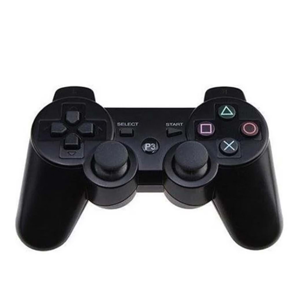 Play station 3 PS3 p30 Doubleshock Uyumlu Siyah Kablosuz Analog Oyun Kolu