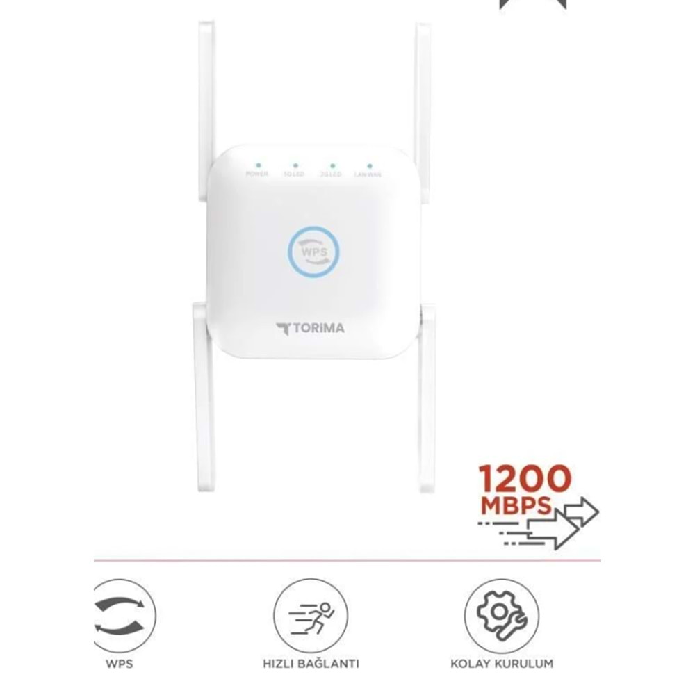AC24 Beyaz Wifi Pro Sinyal Yakınlaştırıcı Router