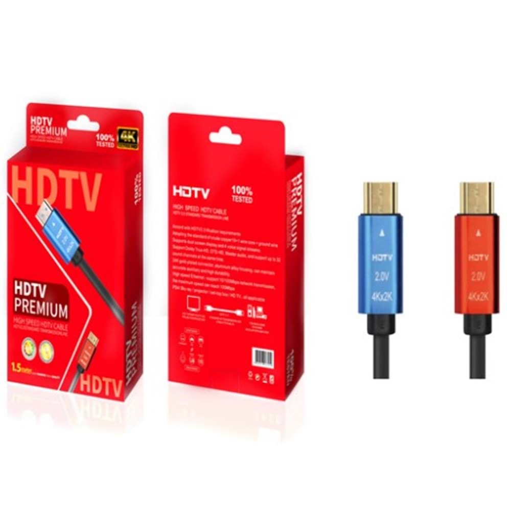 A Kalite Premium HDMI Kablo 4K 1.5 Metre