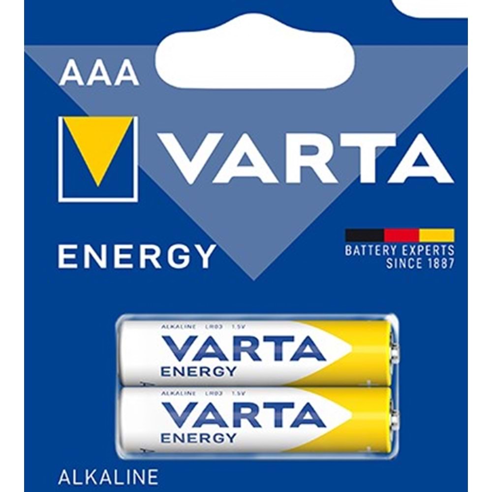 Varta Energy AAA 2'li Kartela Alkaline Kalem Pil