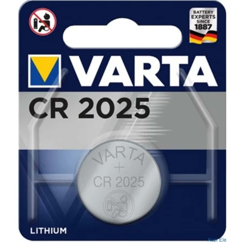 Varta Cr2025 Lİtyum Pİl Tekli Paket