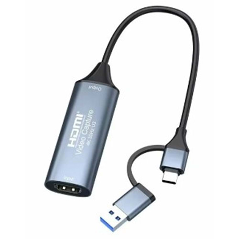 4K 1080P USB 2.0 HDMI USB C TO TYPE-C ADAPTÖRÜ İLE YAKALAMA KARTI