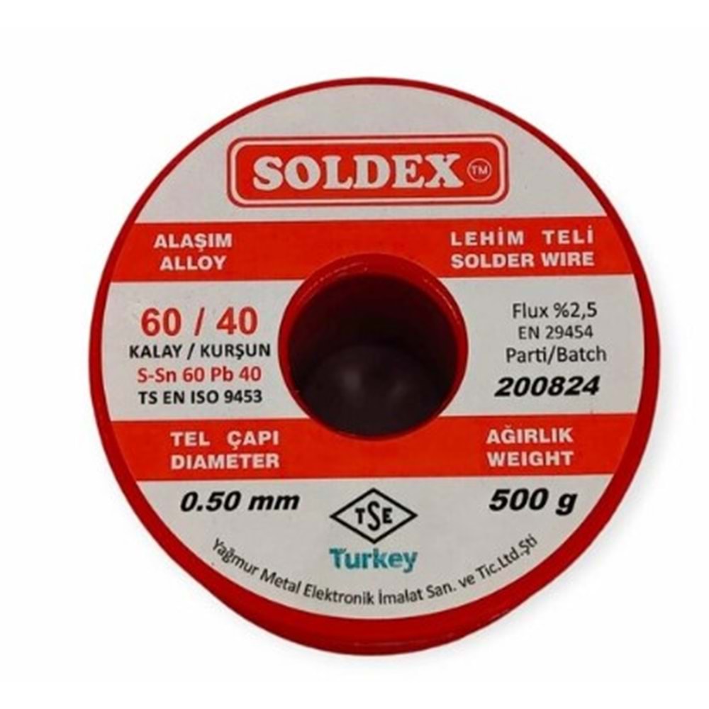 SOLDEX 0,5 MM 500 GR.LEHİM ATMA TELİ