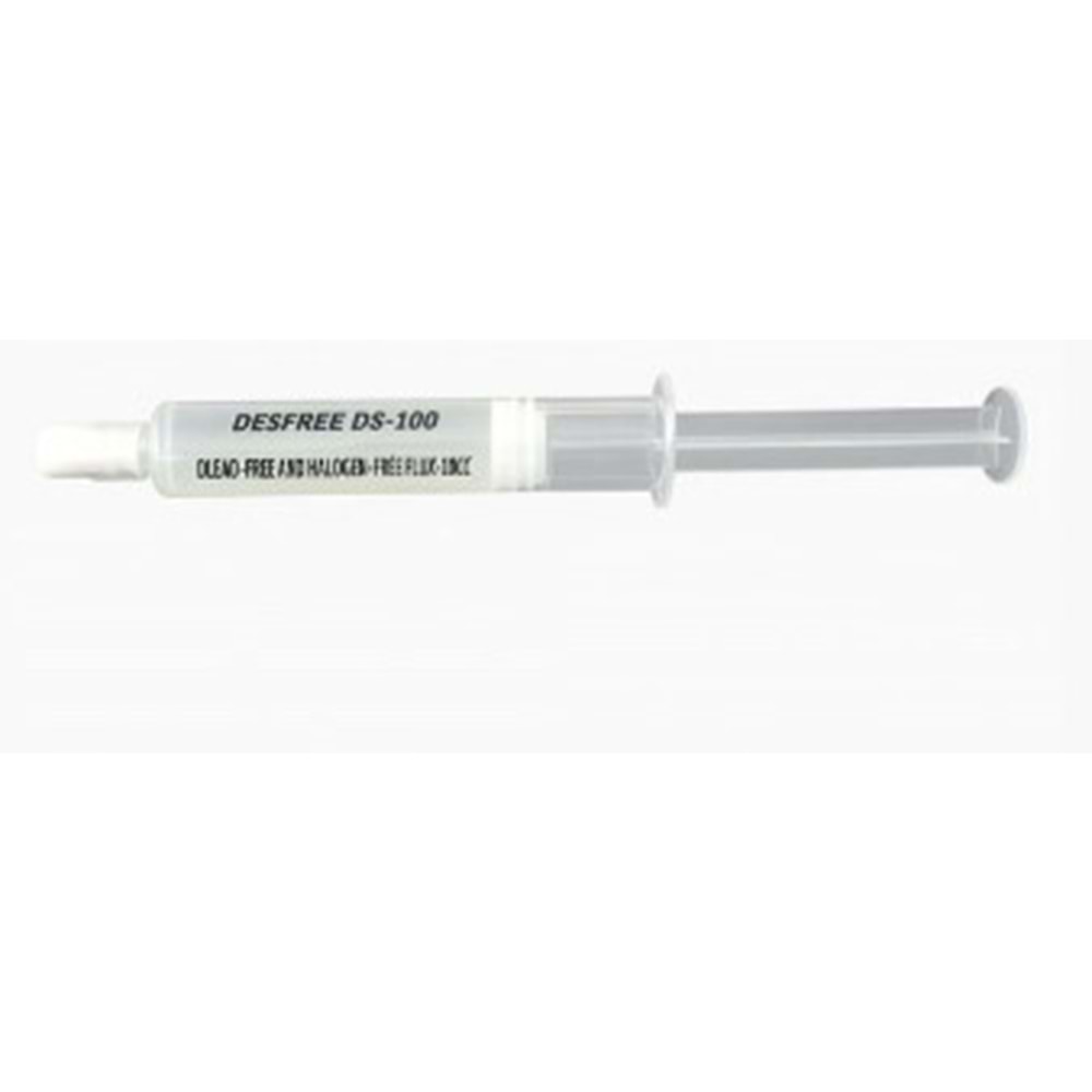 DESFREE DS-100 KURŞUNSUZ HALOGEN FREE 10CC ŞIRINGA FLUX