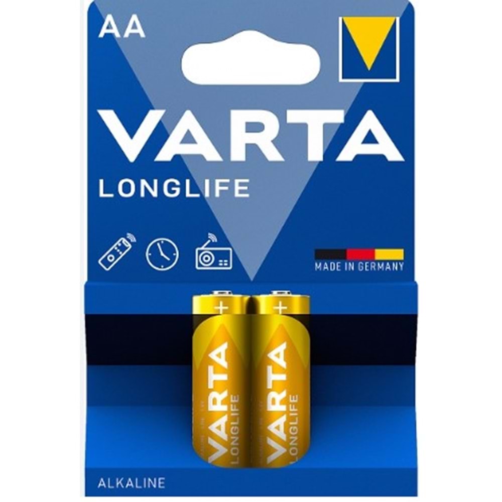 Varta 4106 Longlife Alkalin AA Kalem Pil 2'li Paket
