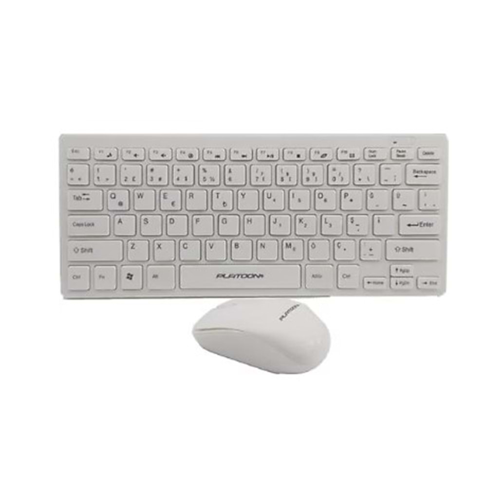 K-03 BEYAZ MİNİ Kablosuz Klavye Mouse Seti