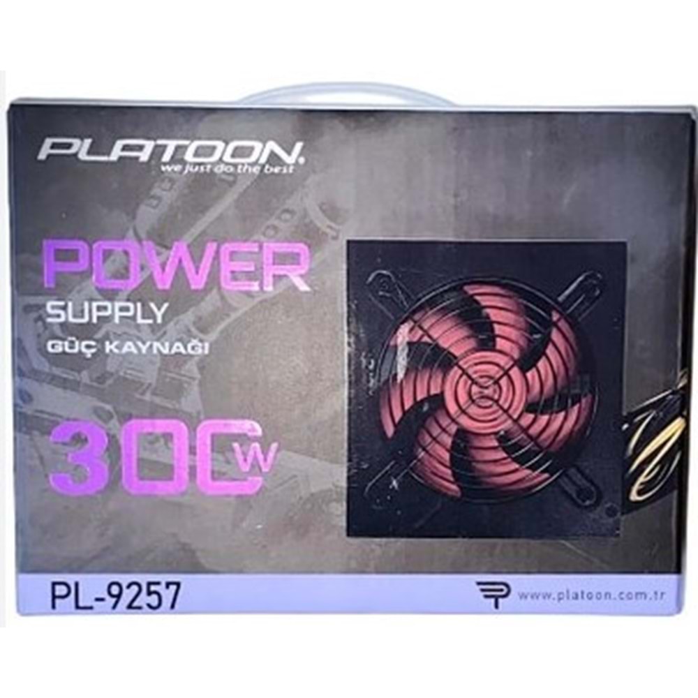 Platoon PL-9257 300W 300 WATT 12CM Kutulu Power Supply