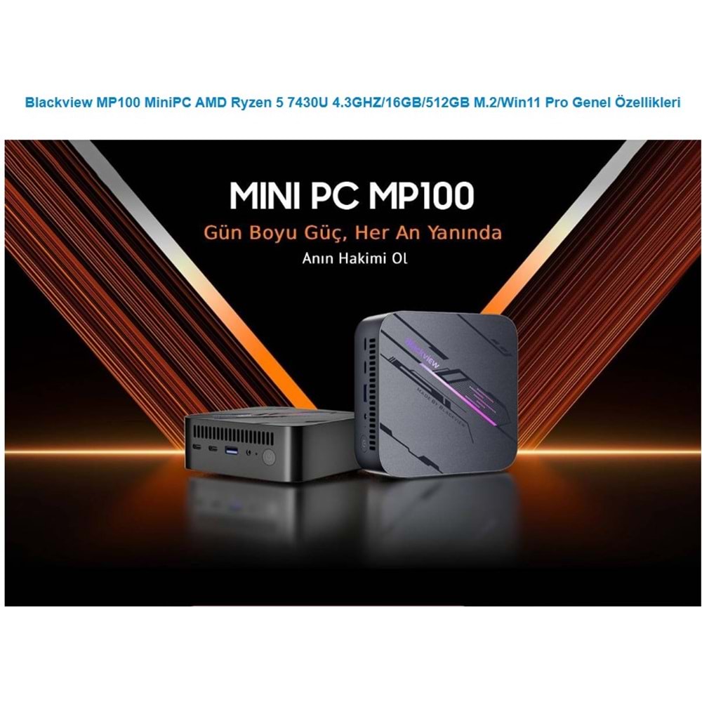 BLACKVIEW MP100 MINIPC AMD R5 7430U 4.3GHZ/16GB