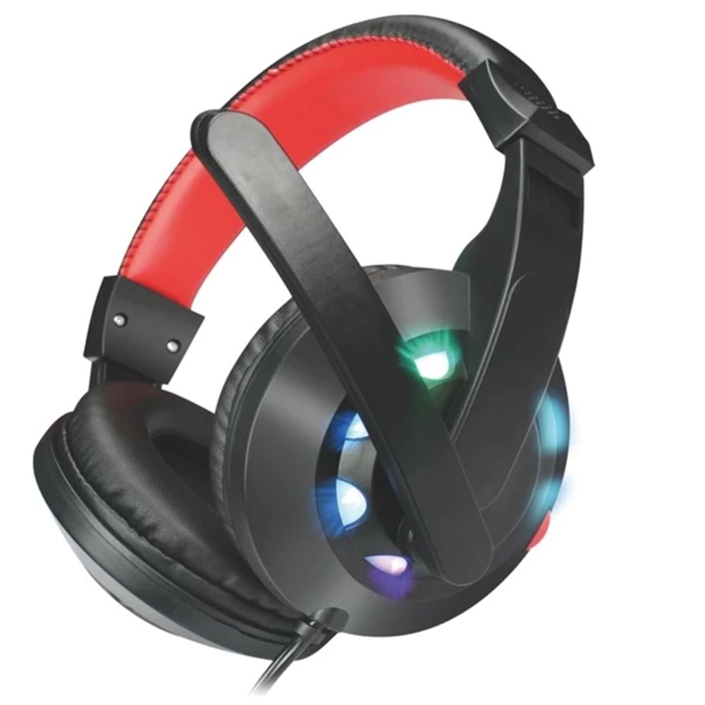 Valor Rogue 40MM Surround Sürücülü Ergonomik Kulaküstü Gaming Oyuncu Kulaklığı - Siyah
