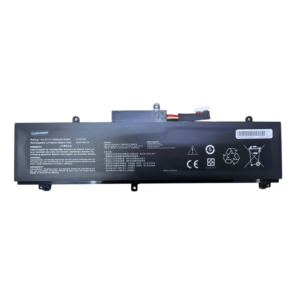 ASUS GX502 GX502GW GX502LWS GA502 GA502D GU502G GU502GU GU502GV GU502DU C41N1837 BATARYA