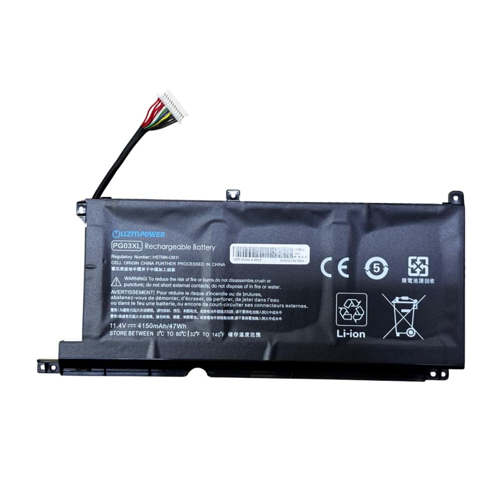 Hp Pavilion Pg03Xl Pg03 15-AP 15-Ec 16-A 15-DK 831532-421, HSTNN-LB7C, TPN-Q168 831758-005, 831731-850, 831532-422 Hstnn-Db9G Hstnn-Ob1I 15-DH Batarya Pil