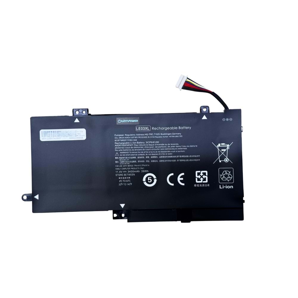 HP Pavilion 13-S000 X360, LE03, LE03XL Notebook Batarya
