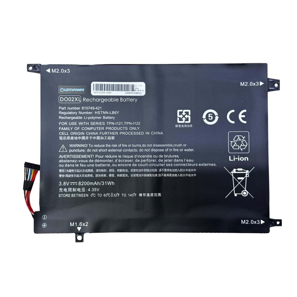 HP DO02XL BATARYA
