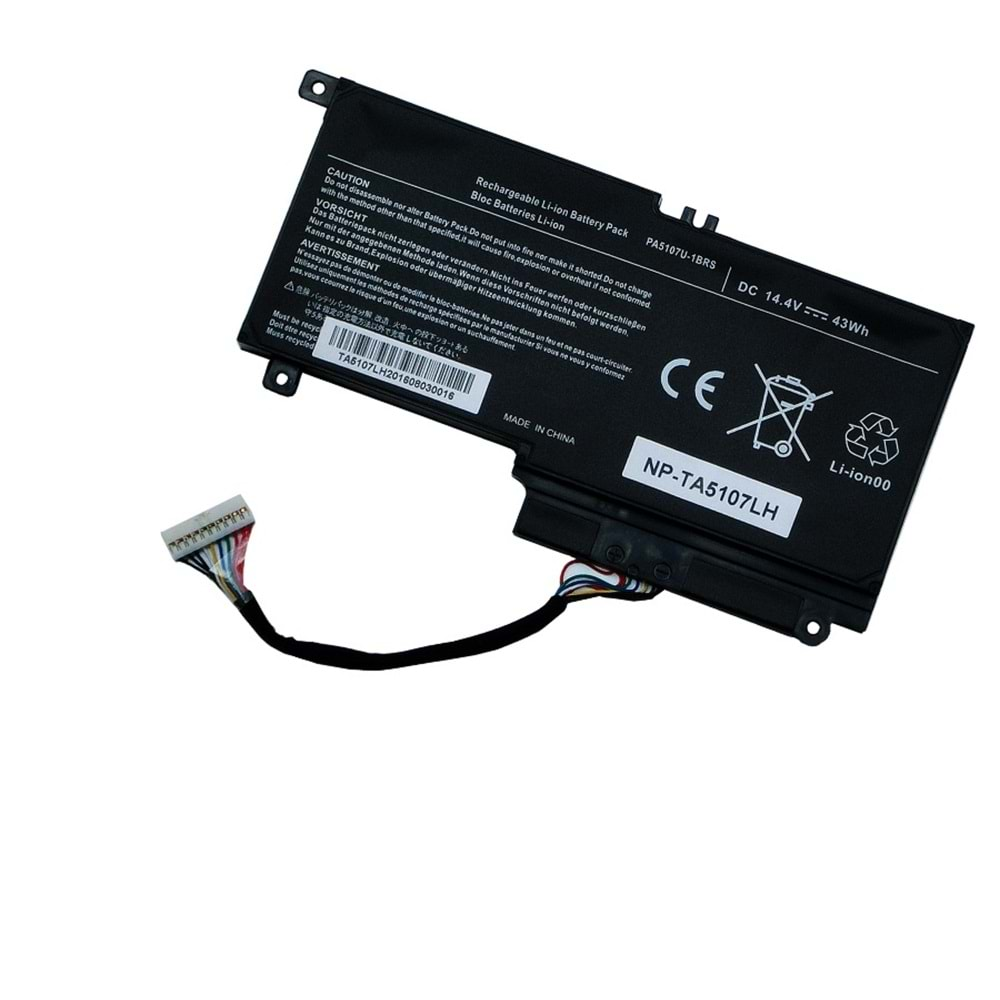 Toshiba L45D L50D-A L50-A S50-A S50D-A S55T-A L50T-A P50-A P50-B P50T-A BATARYA PİL PA5107U-1BRS