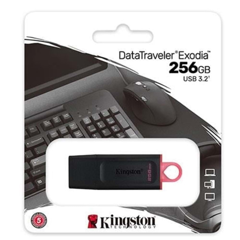 Kingston Dtx-256 Gb Exodia Datatraveler Usb 3.2 Gen 1 256 Gb Flash Bellek