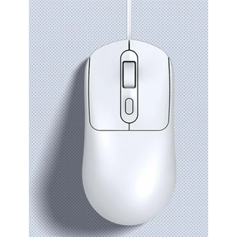 T-WOLF G580 PROFESYONEL KABLOLU OFİS TİPİ MOUSE BEYAZ