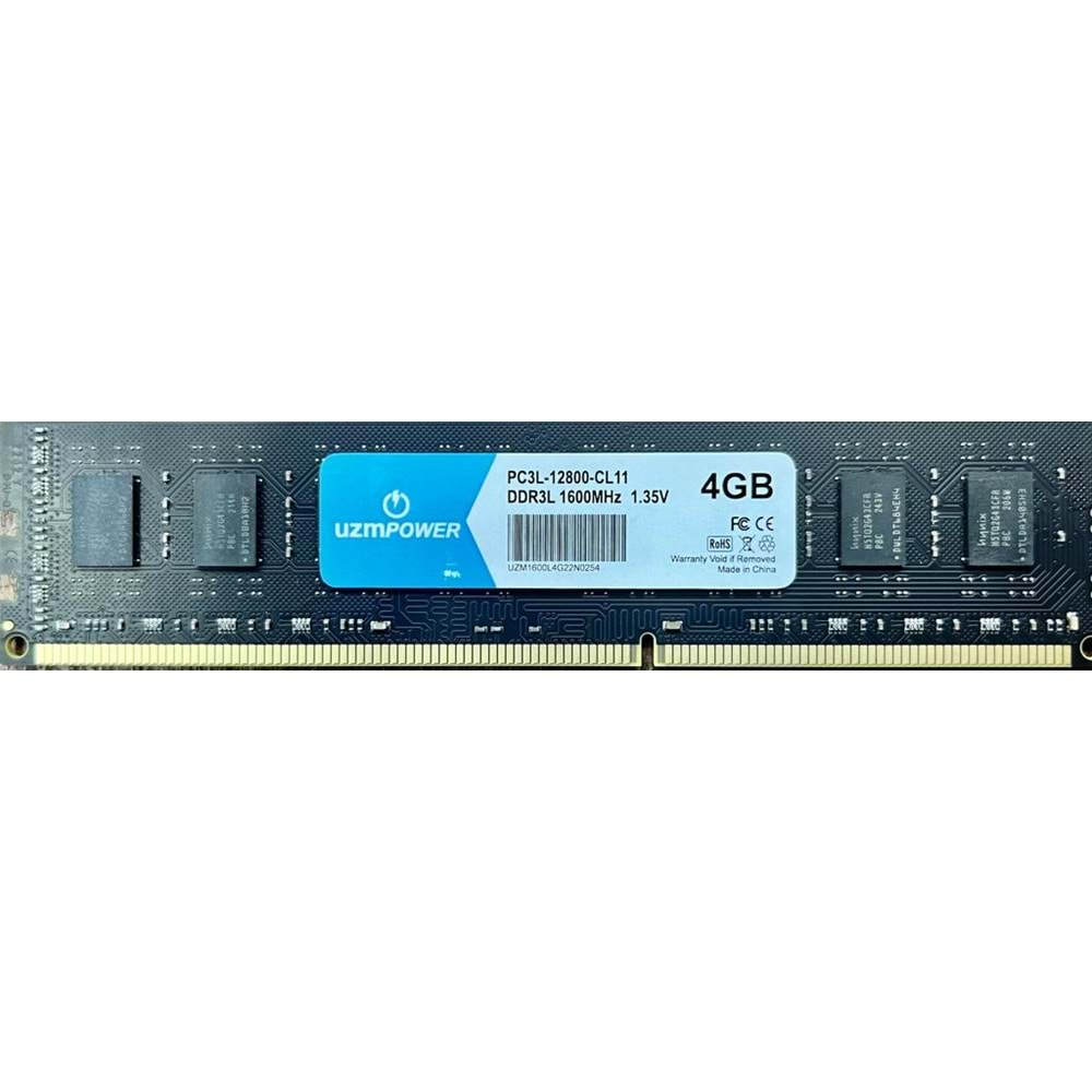 UZMPOWER 4GB DDR3L DIMM PC RAM BELLEK