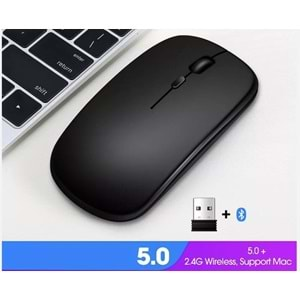 T-WOLF X1 BLUETOOTH + WIRELESS MOUSE ŞARJLI SİYAH