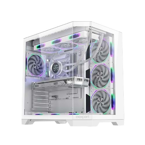 OEXPERT ICEMAN 7 ARGB FANLI KUMANDA KONTROLLÜ AKVARYUM BEYAZ KASA