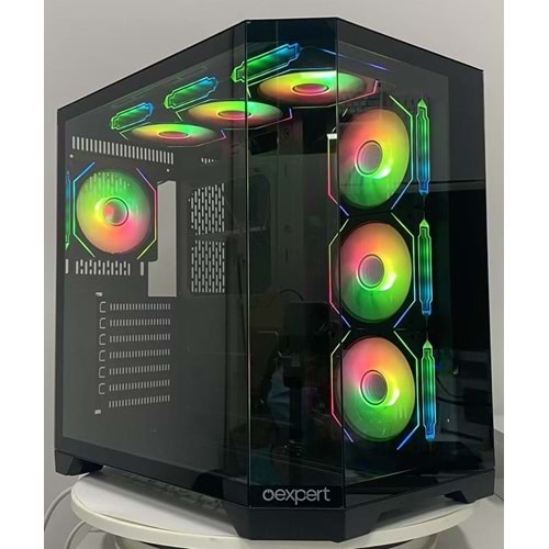OEXPERT COOLMAN 7 ARGB FANLI KUMANDA KONTROLLÜ AKVARYUM BEYAZ KASA