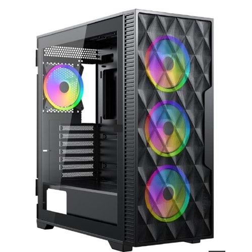 AMD RYZEN 5 5500 3.60GHZ / 16GB DDR4 RAM /VGA RTX 3050 VERTO 6GB 96BIT / 512GB SSD SİYAH KUMANDA KONTROLLÜ KASA