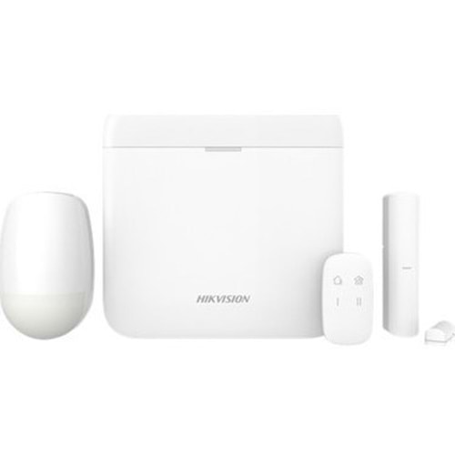 ALARM HIKVISION DS-PWA64-KIT-WE KABLOSUZ ALARM KİTİ (PIR+MANYETIK+KUMANDA) SIM DESTEKLI