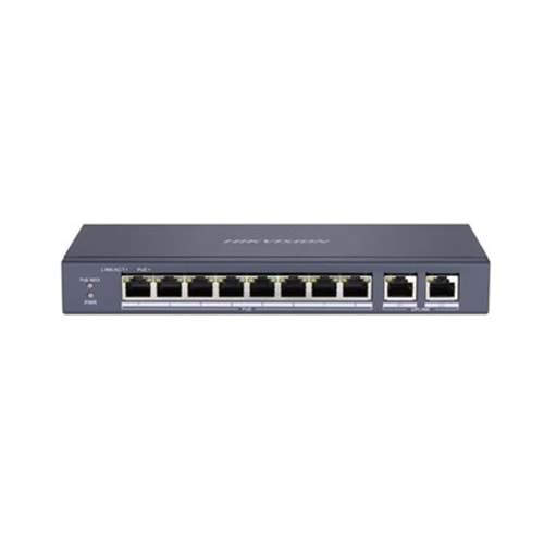 HUB 10 PORT HIKVISION HAIKON DS-3E0310P-E/M (8 POE) (80w) 10/100 +2xGIGABİT YÖNETİLEMEZ