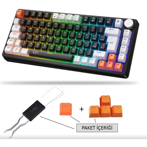 Gameagle Strike Compact MK-82X2BAB BLUE SWİTCH Mekanik Işıklı Gamer Klavye