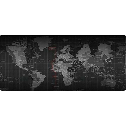 70 X 30 CM KARIŞIK DESENLİ DİKİŞLİ MOUSEPAD DÜNYA HARİTASI