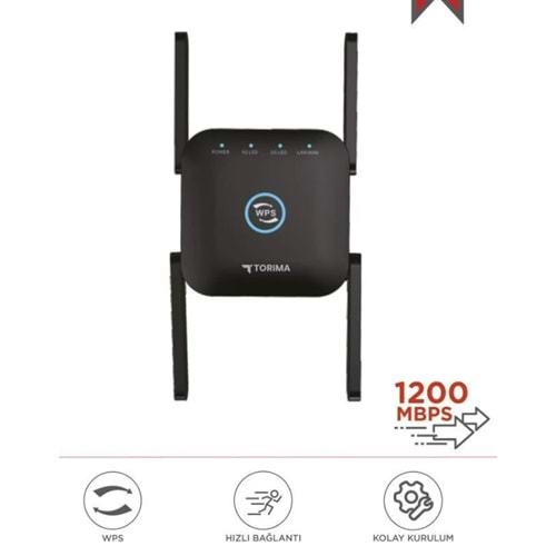 AC24 Siyah Wifi Pro Sinyal Yakınlaştırıcı Router