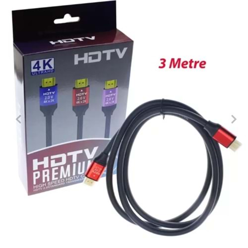A Kalite Premium HDMI Kablo 4K 3 Metre