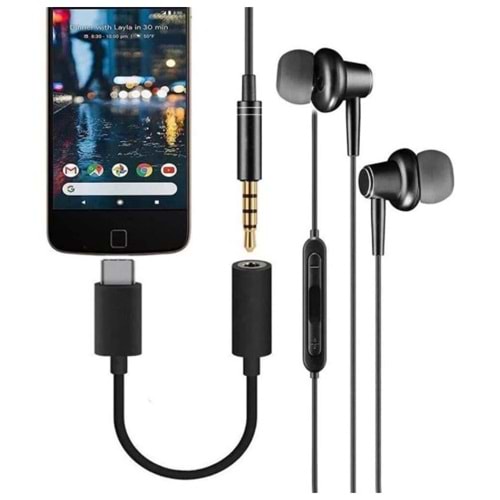 TR-10 type c USB-C 3.5mm Kulaklık Dönüştürücü