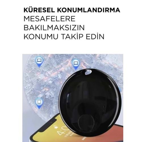 Siyah N Tag Takip Cihazı Apple My Find Uyumlu gps takip cihazı