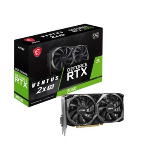 MSI GEFORCE RTX 3050 VENTUS 2X XS 8G OC GDDR6 HDMI DP DVI 128Bit