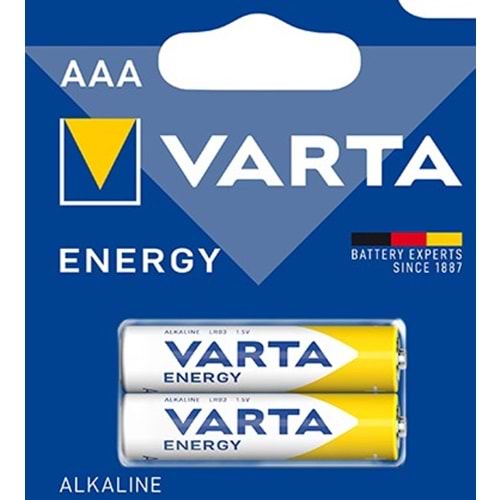 Varta Energy AAA 2'li Kartela Alkaline Kalem Pil