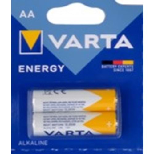 Varta Energy AA 2'li Kartela Alkaline Kalem Pil