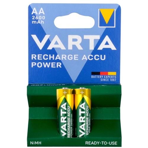 Varta 5716101402 Accu R2U AA 2600 Mah şarjlı Kalem Pil 2li