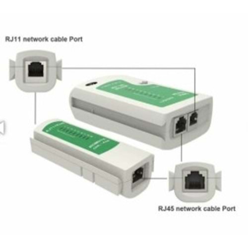 RJ45 RJ11 NETWORK KABLO TEST ADSL İNTERNET KABLO TEST CİHAZI CAT5/6