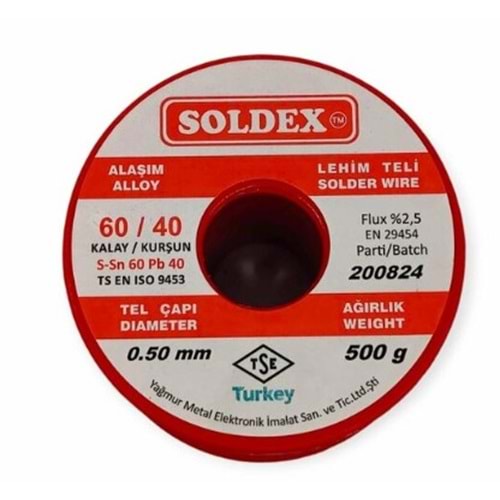 SOLDEX 0,5 MM 500 GR.LEHİM ATMA TELİ