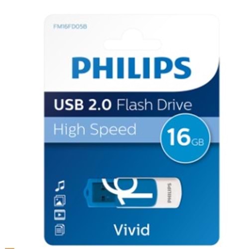 PHILIPS 16GB USB 2.0 25/100MB/S FM16FD05B/00 USB FLASH BELLEK