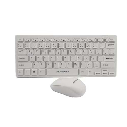 K-03 BEYAZ MİNİ Kablosuz Klavye Mouse Seti