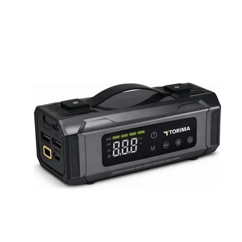 Aps-04 10000MAH Akü Takviye Jump Starter + Dijital Hava Kompresörü + LED Fener