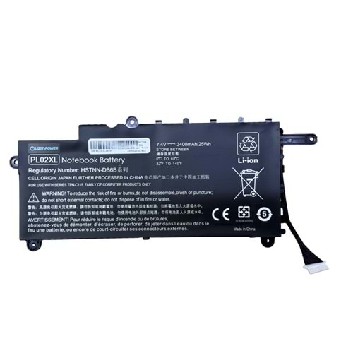 HP Pavilion 11-n X360 751875-001 pl02xl batarya